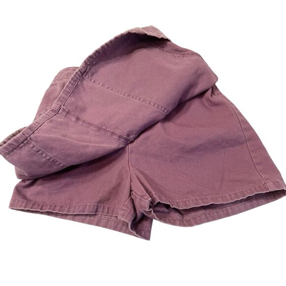 Girls Purple Skort Xhilaration M Y2K Button Front Cotton Shorts School - Picture 6 of 8